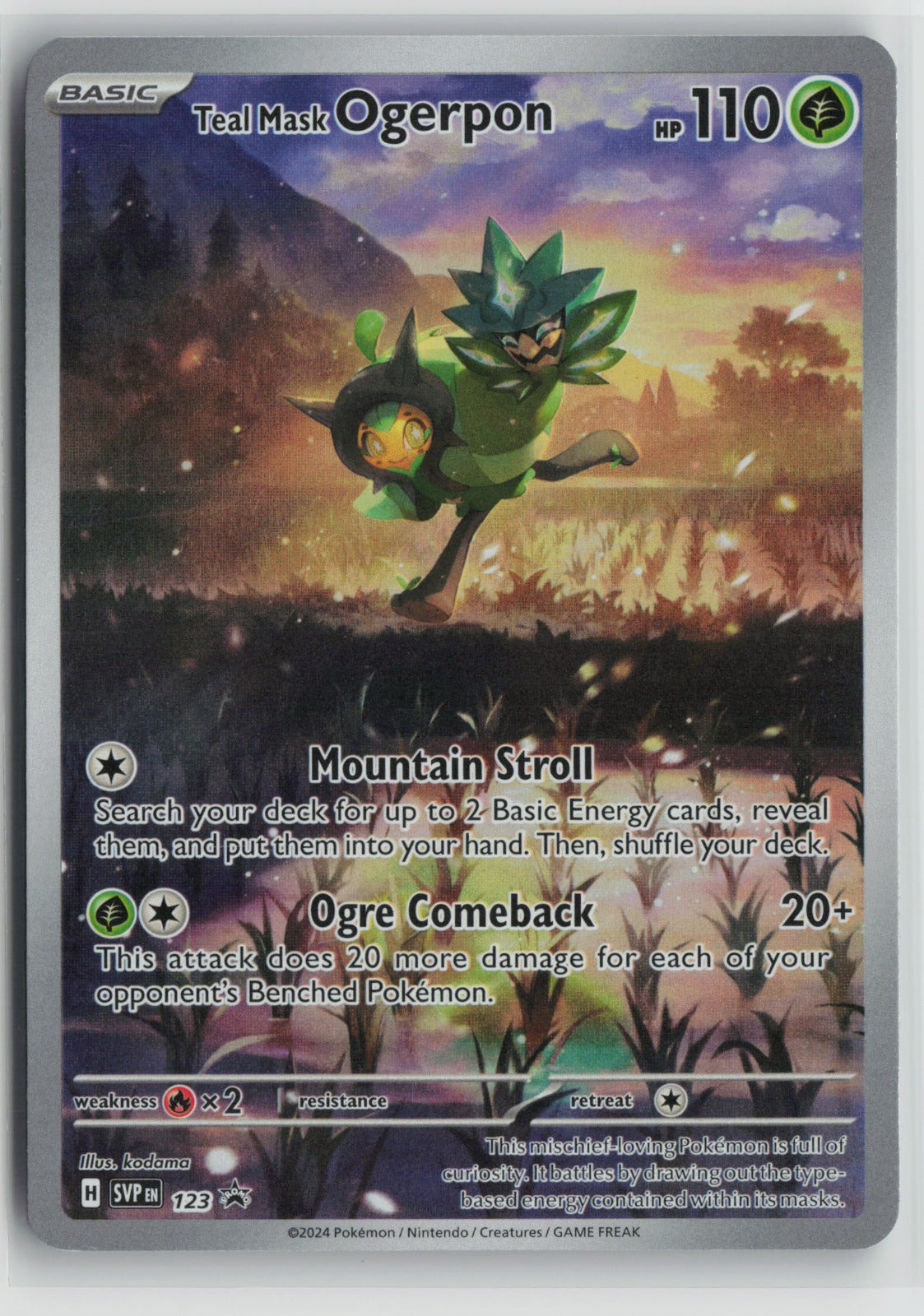 Teal Mask Ogerpon - Promo Holo SVP 123 NM