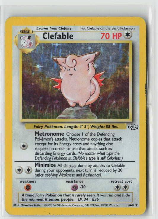Clefable (1) Holo Rare Jungle 01/64 MP