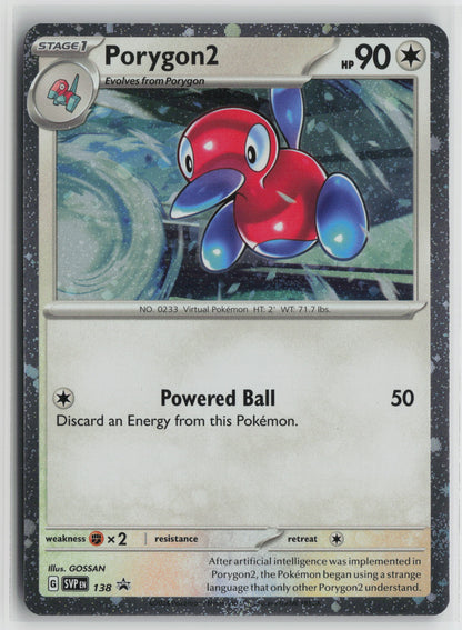 Porygon2 - (Cosmos Holo) Promo SV: Scarlet & Violet Promo Cards 138 NM