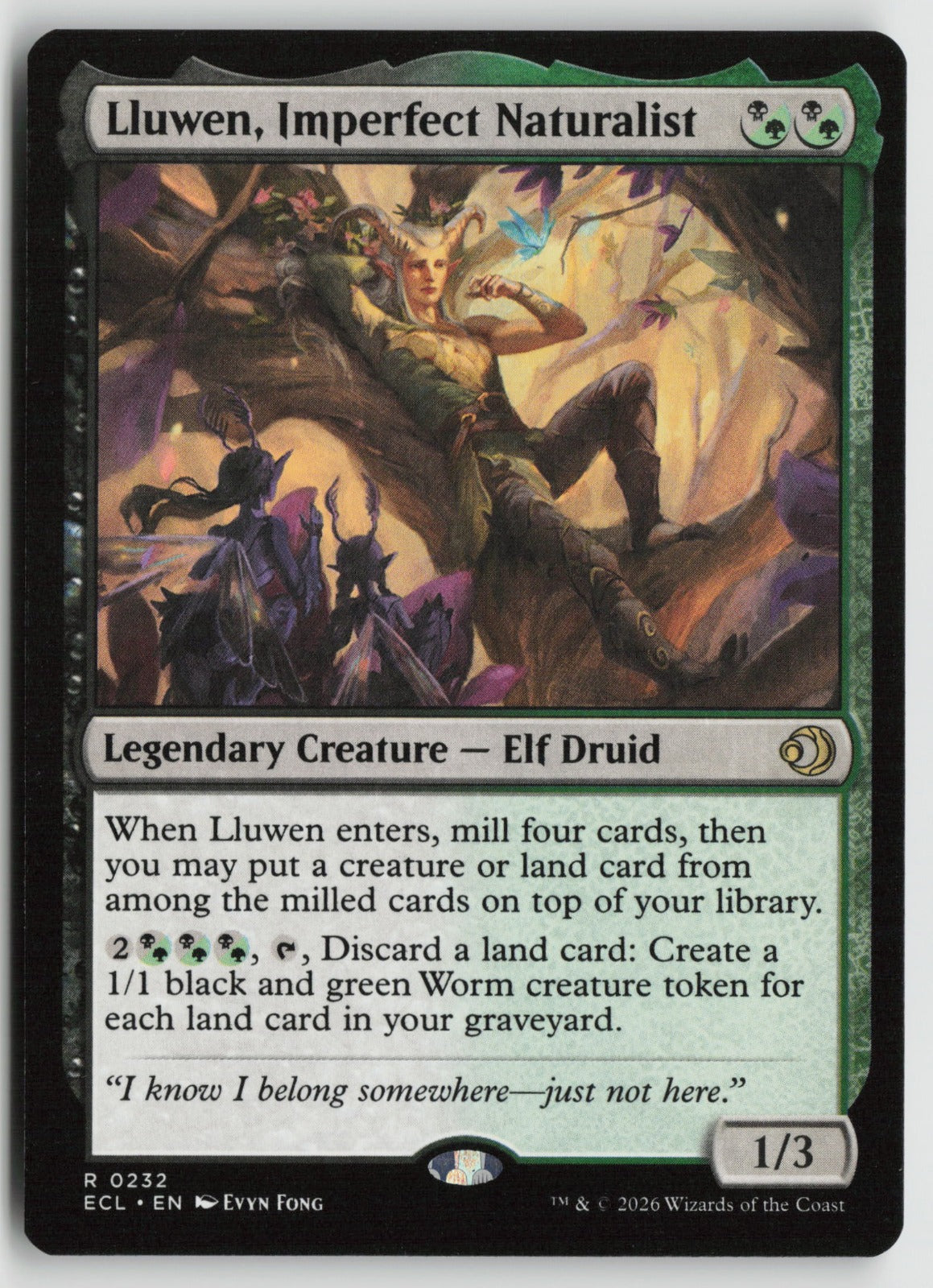 Lluwen, Imperfect Naturalist R ECL 232 NM