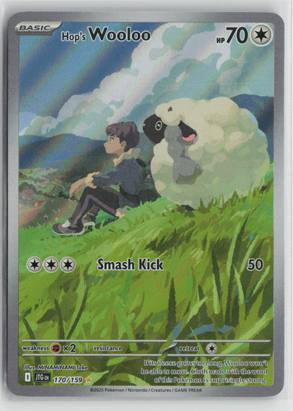 Hop's Wooloo - Illustration Rare Holo JTG 170/159 NM