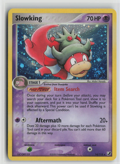 Slowking Holo Rare UF 14/115 NM - SWIRL