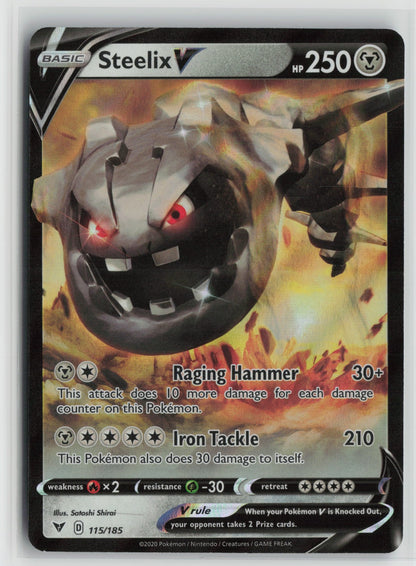 Steelix V Ultra Rare Holo SWSH04 115/185 NM