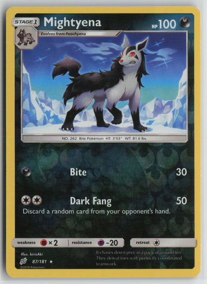 Mightyena Rare SM Reverse - Team Up 87/181 NM
