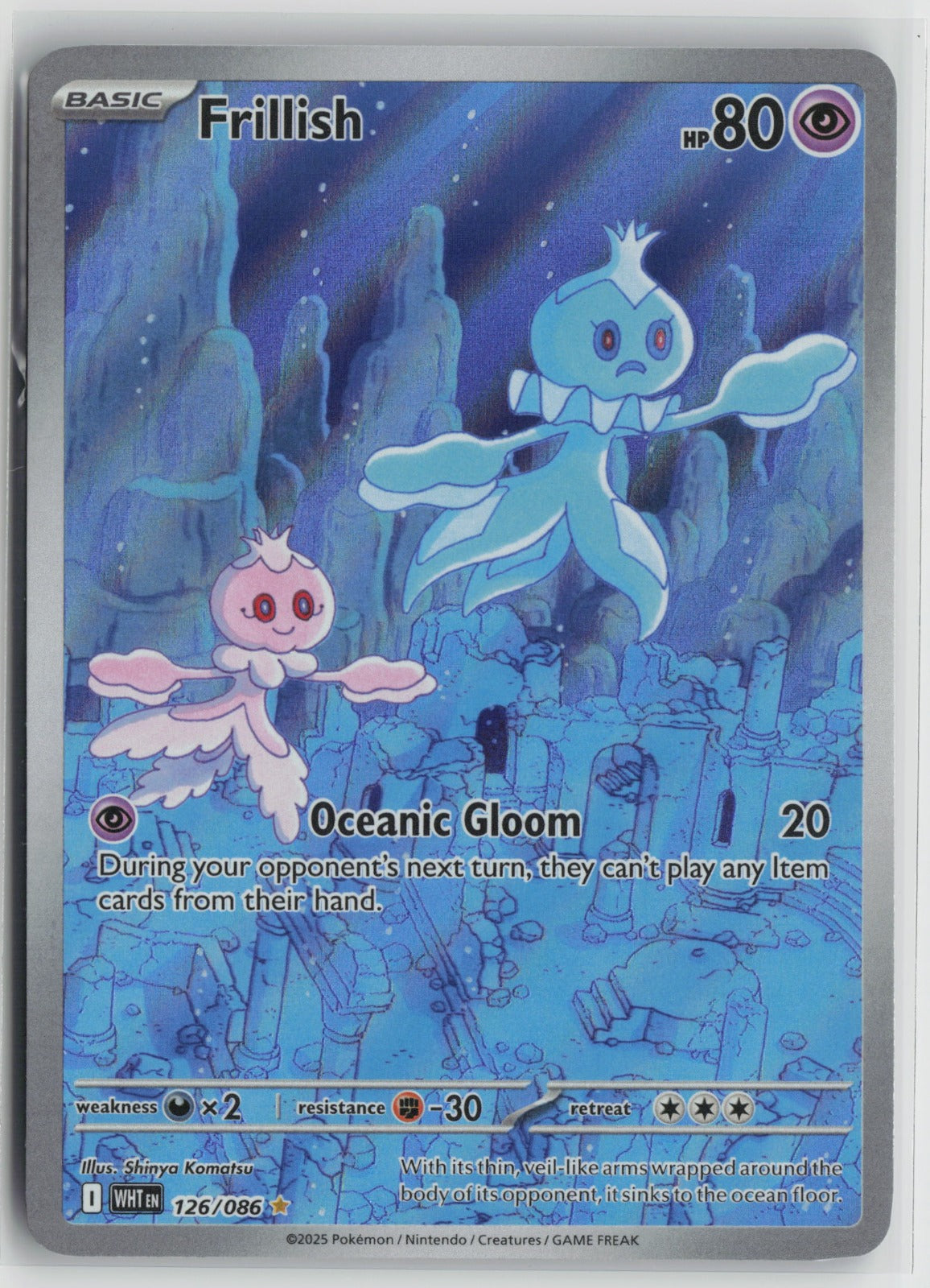 Frillish - Illustration Rare Holo WHT 126/086 NM