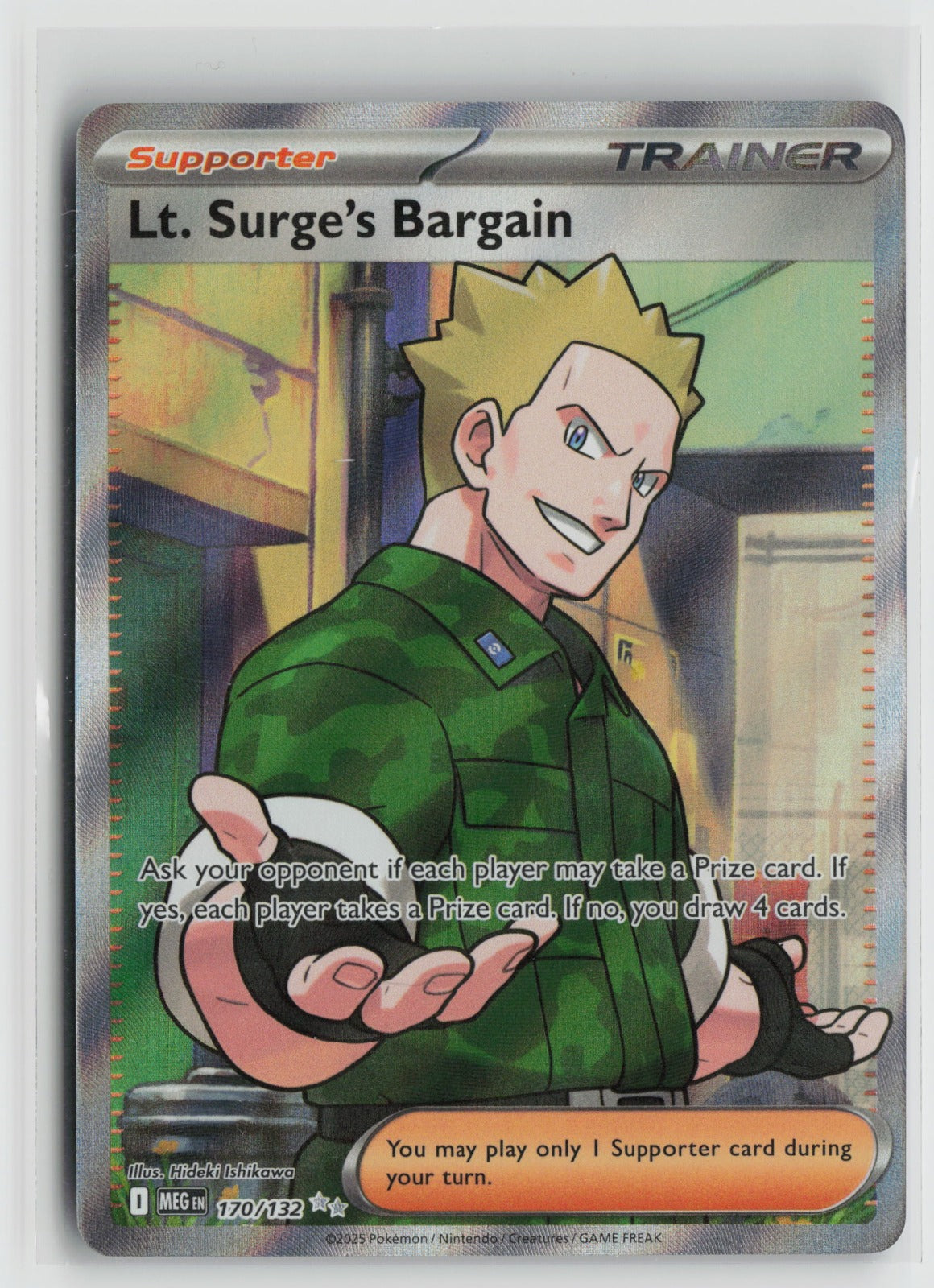 Lt. Surge's Bargain Ultra Rare Holo MEG 170/132 NM