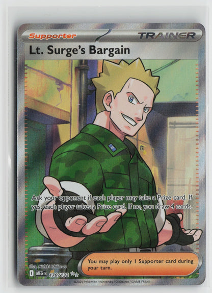 Lt. Surge's Bargain Ultra Rare Holo MEG 170/132 NM