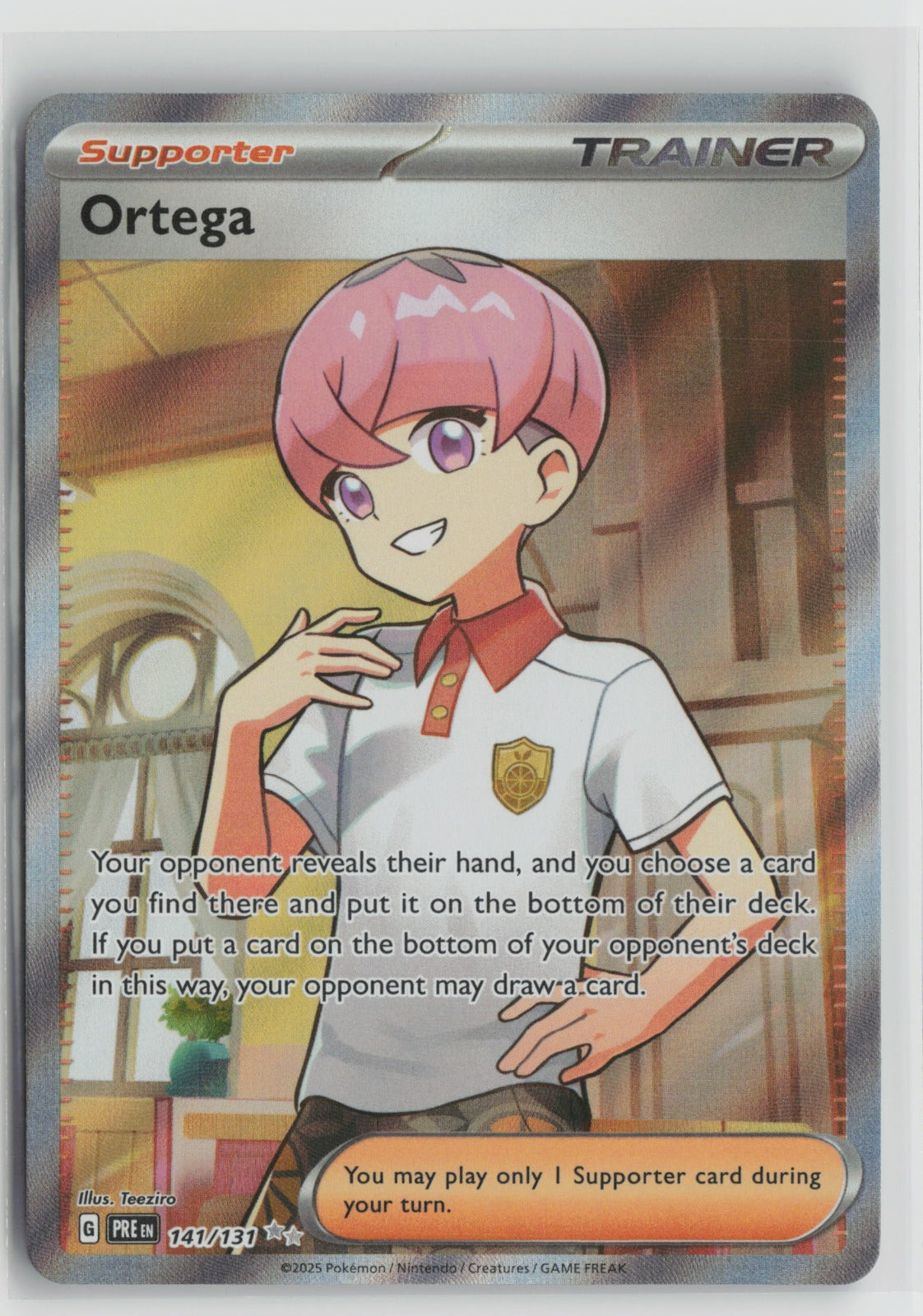 Ortega Ultra Rare Holo PRE 141/131 NM
