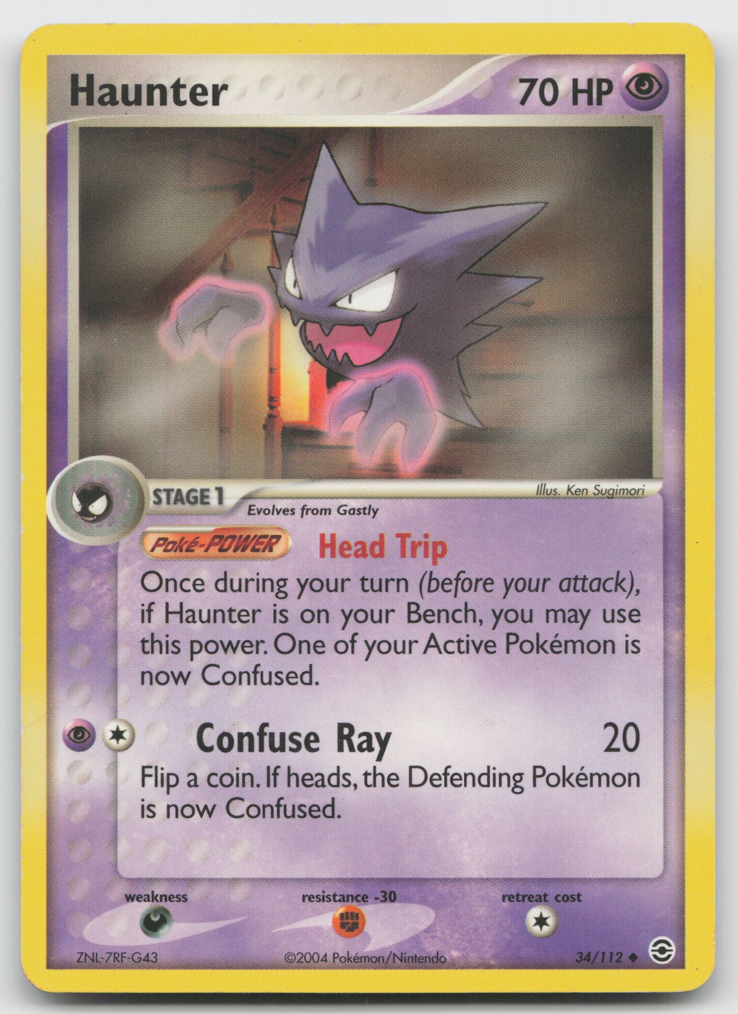 Haunter Uncommon Normal RG 34/112 LP