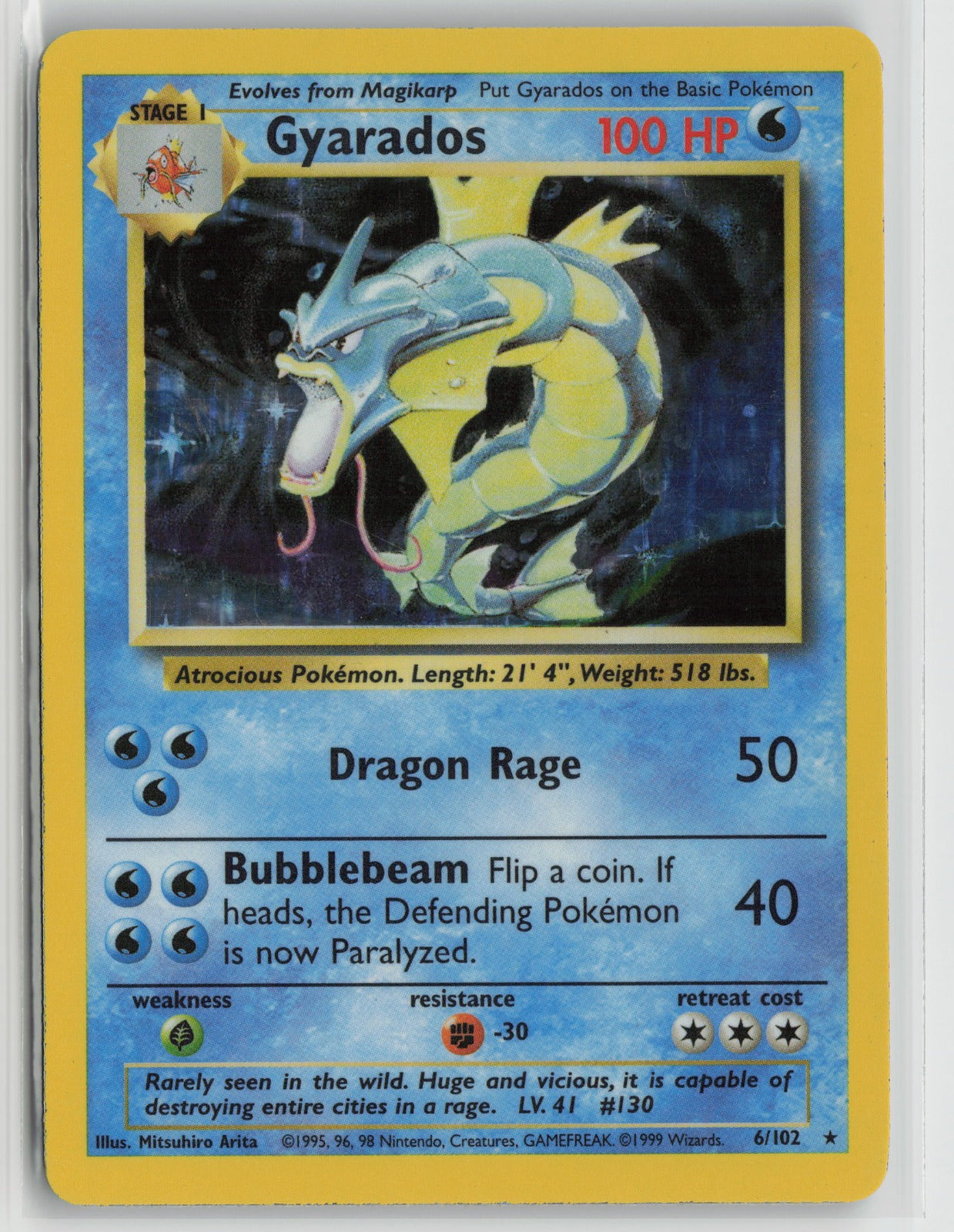 Gyarados Holo Rare BS 006/102 MP
