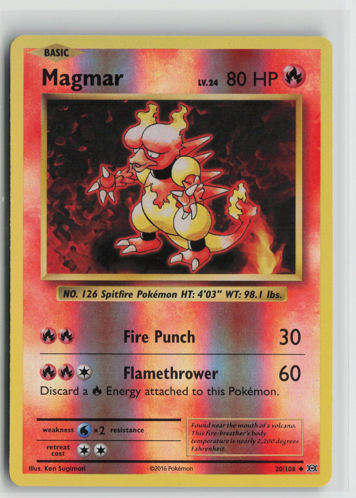 Magmar Uncommon Reverse Holo EVO 20/108 LP