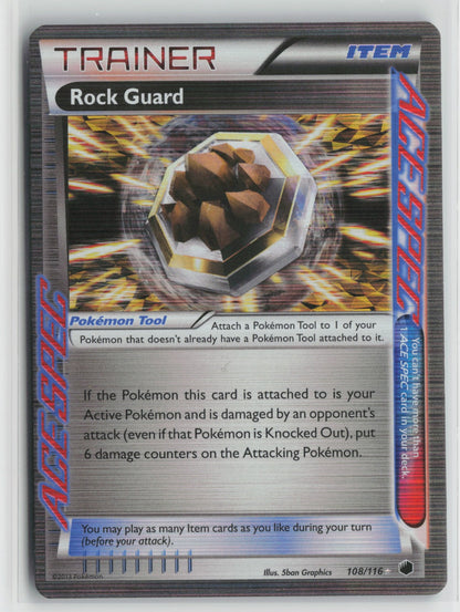 Rock Guard Rare Ace Holo PLF 108/116 NM