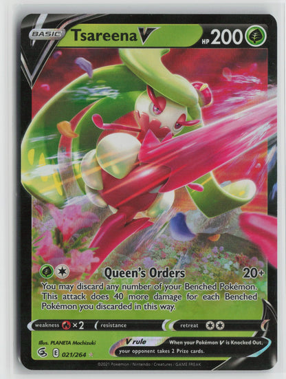 Tsareena V Ultra Rare Holo SWSH08 021/264 NM