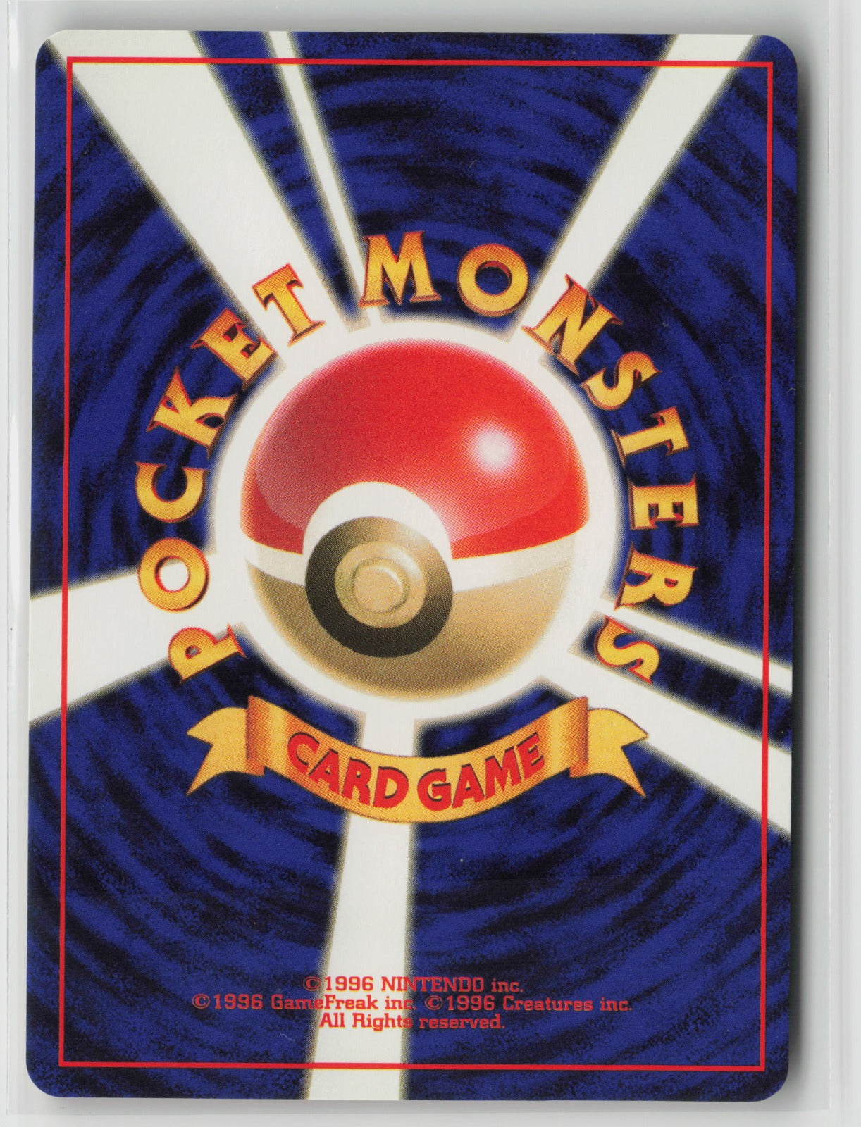 Brock's Rhydon Holo Rare NM (Back)