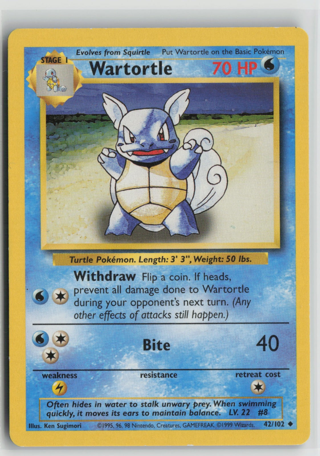 Wartortle Uncommon BS 042/102 MP