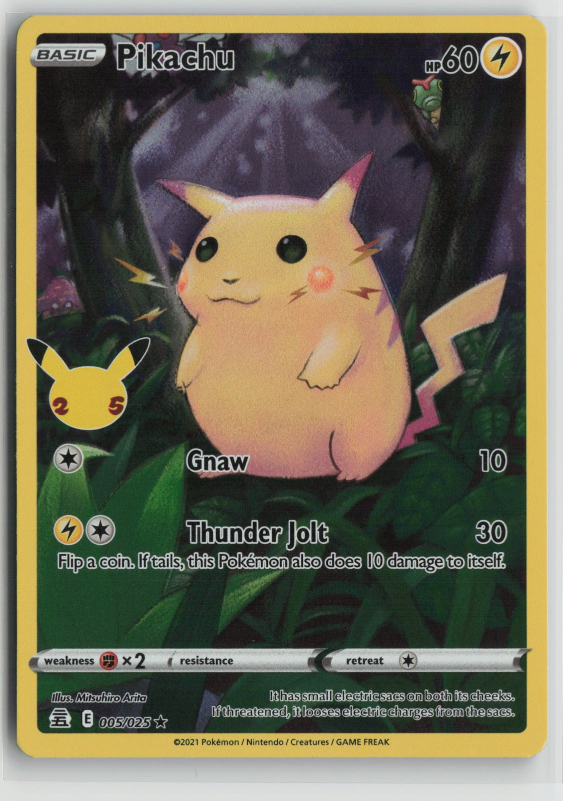 Pikachu Holo Rare Holo CLB 005/025 NM