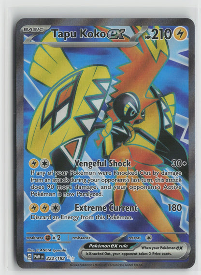 Tapu Koko ex - Ultra Rare Holo PAR 222/182 NM