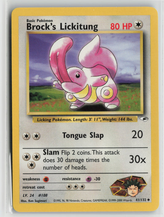 Brock's Lickitung Uncommon Unlimited G1 041/132 NM