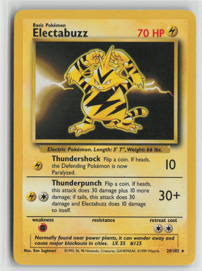 Electabuzz Rare BS 020/102 LP