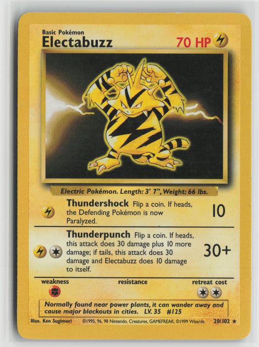 Electabuzz Rare BS 020/102 LP