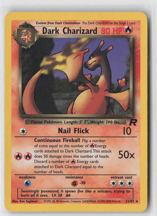 Dark Charizard (21) Rare Team Rocket 21/82 MP