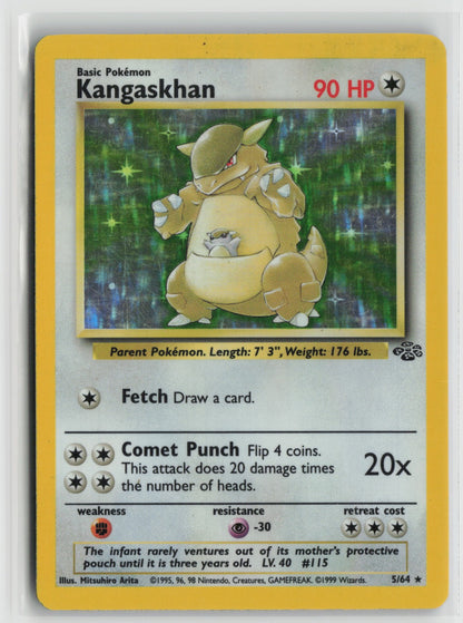 Kangaskhan (5) Holo Rare Unlimited Holo JU 05/64 MP
