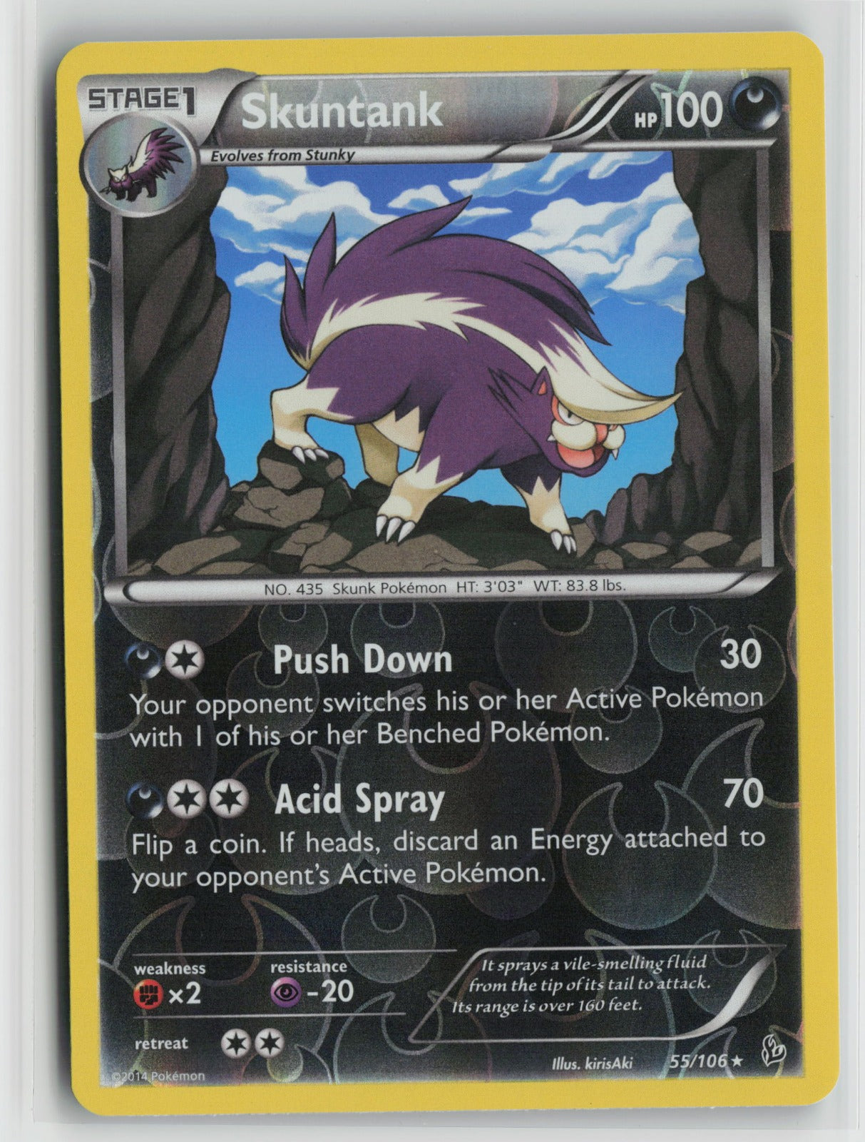 Skuntank Rare Reverse Holo FLF 55/106 NM