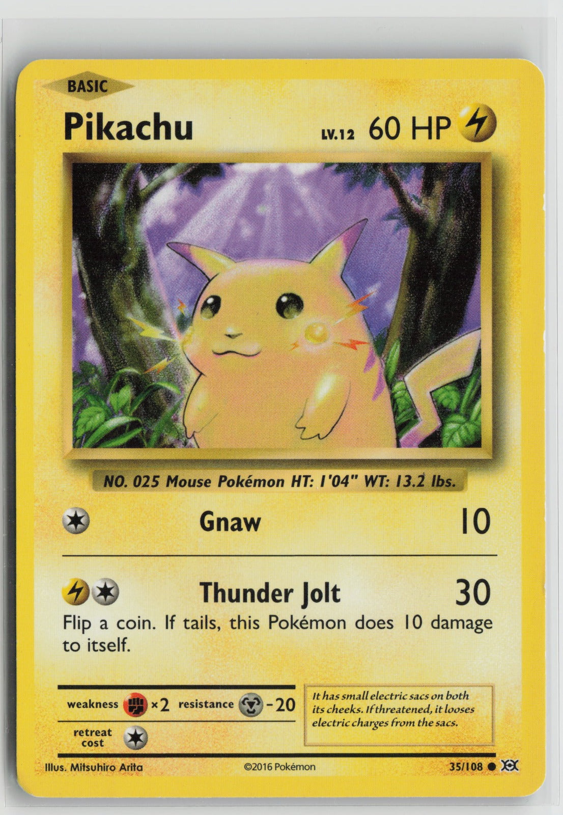 Pikachu Common EVO 35/108 HP