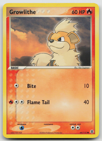 Growlithe Common Normal RG 64/112 MP