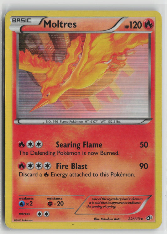 Moltres Holo Rare LTR 22/113 DMG