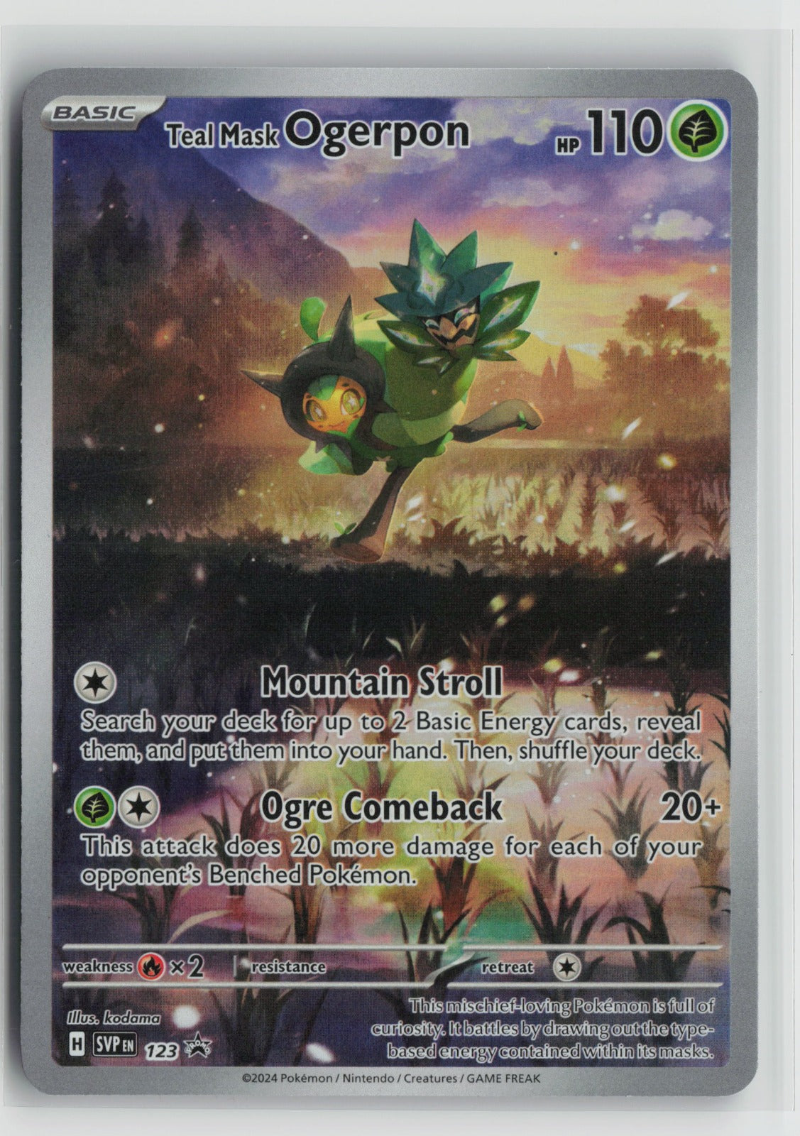 Teal Mask Ogerpon Promo Holo SVP 123 NM