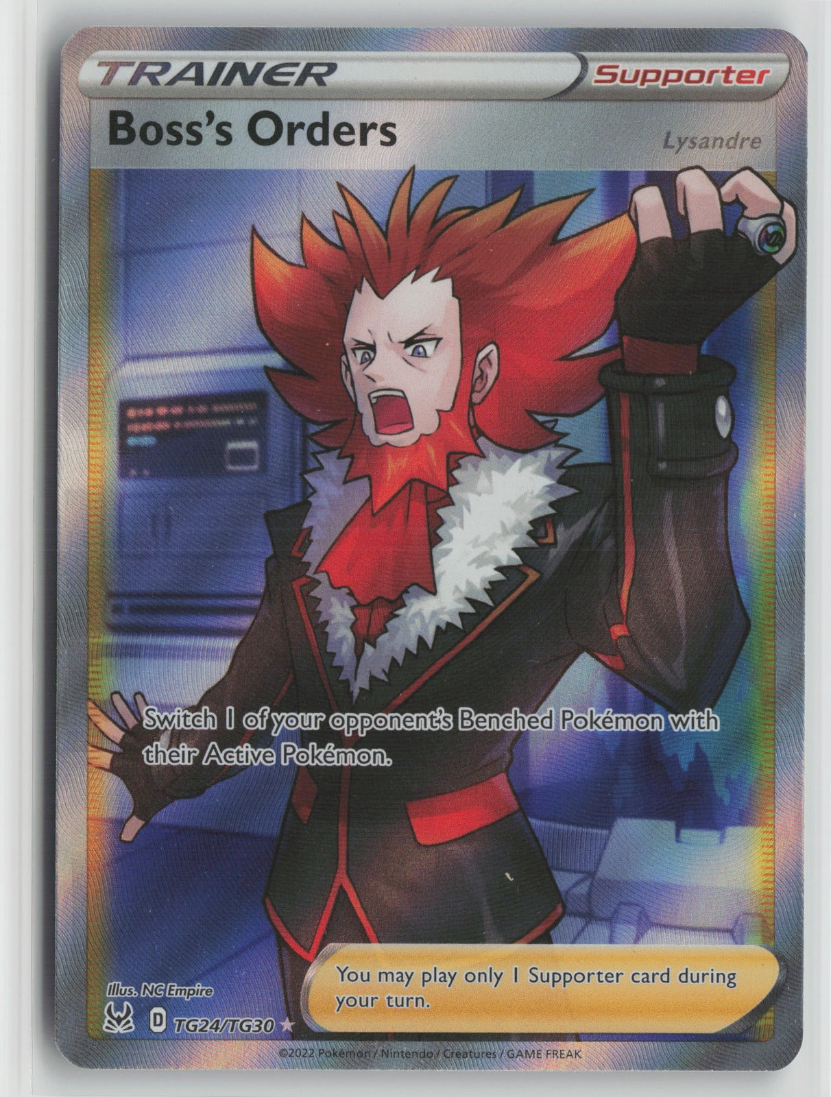 Boss's Orders Ultra Rare Holo SWSH11: TG TG24/TG30 NM