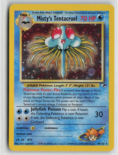 Misty's Tentacruel Holo Rare Unlimited G1 010/132 MP