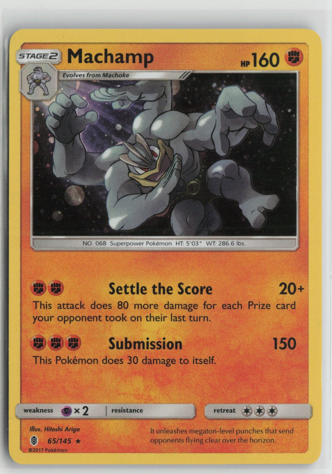 Machamp - 65/145 (Cosmos Holo) Promo Holo BLE 065/145 LP