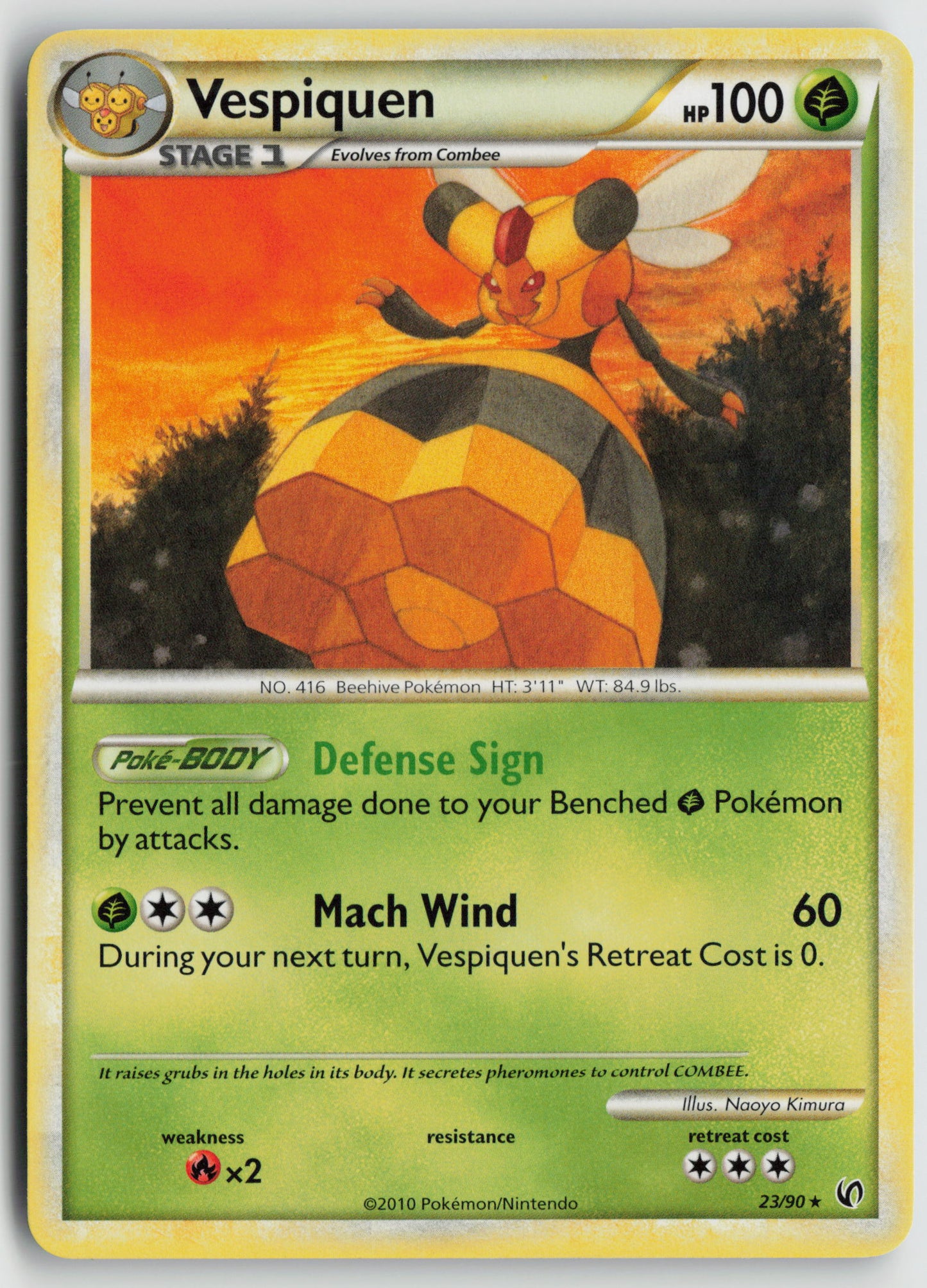 Vespiquen Rare Undaunted 23/90 NM