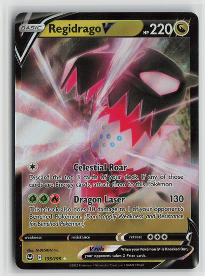 Regidrago V Ultra Rare Holo SWSH12 135/195 NM