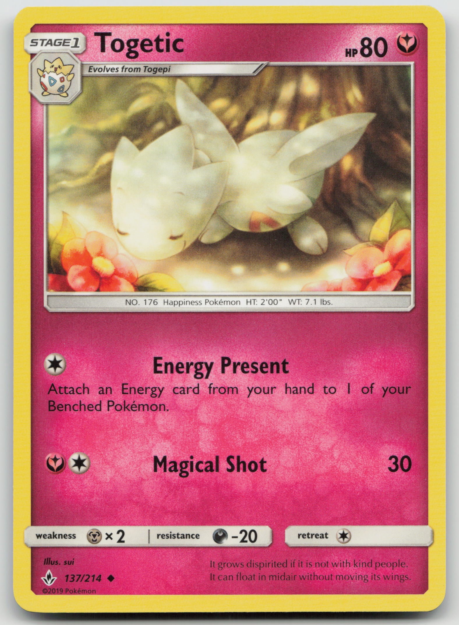Togetic Uncommon Normal SM10 137/214 NM