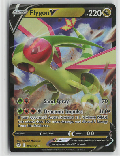Flygon V Ultra Rare Holo SWSH09 106/172 NM