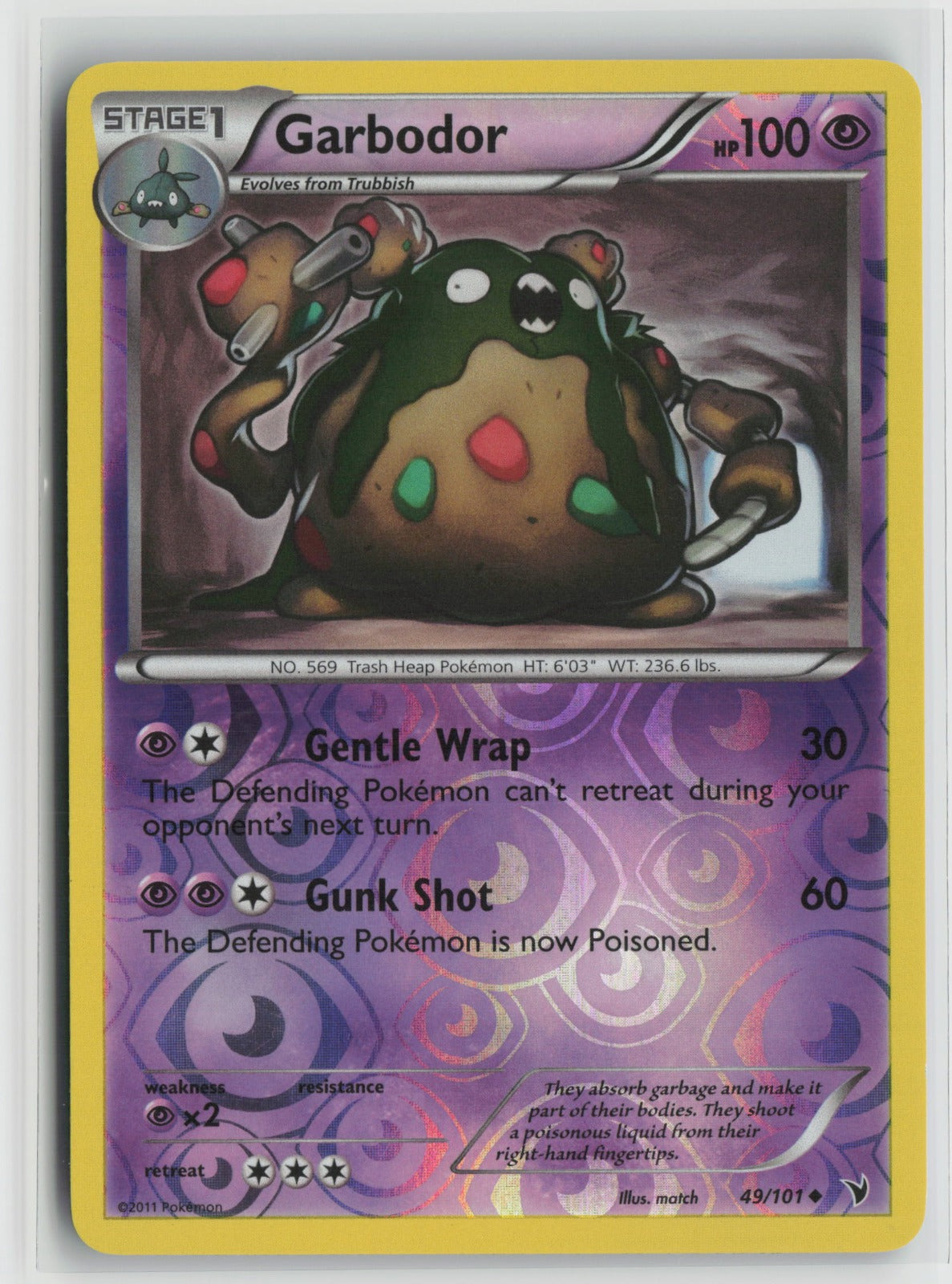 Garbodor Uncommon Reverse Holo NVI 49/101 LP