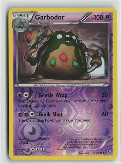 Garbodor Uncommon Reverse Holo NVI 49/101 LP