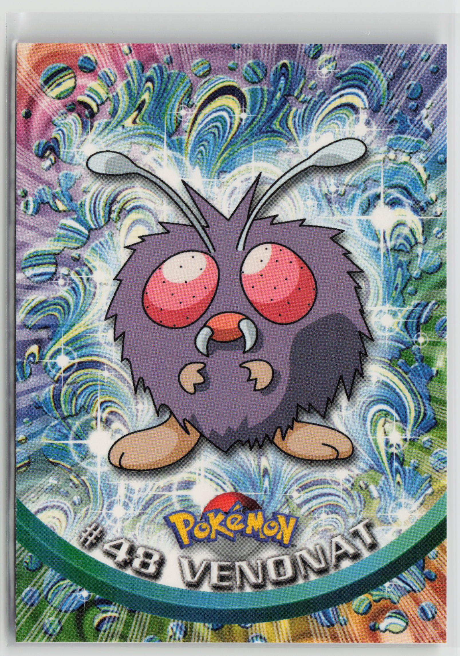 Venonat #48 Topps TV Animation Series 1999 Non-Holo NM