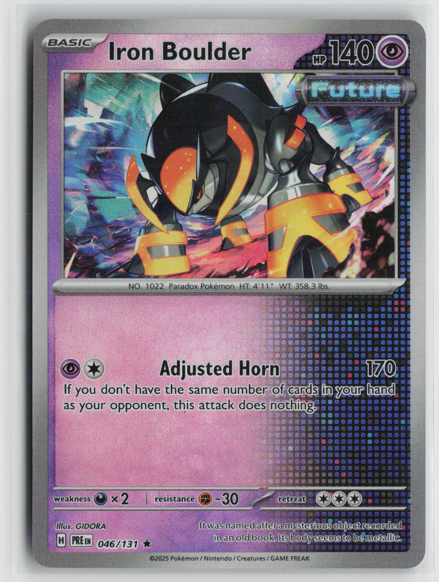 Iron Boulder (Poke Ball Pattern) Rare SV: Prismatic Evolutions 046/131 NM