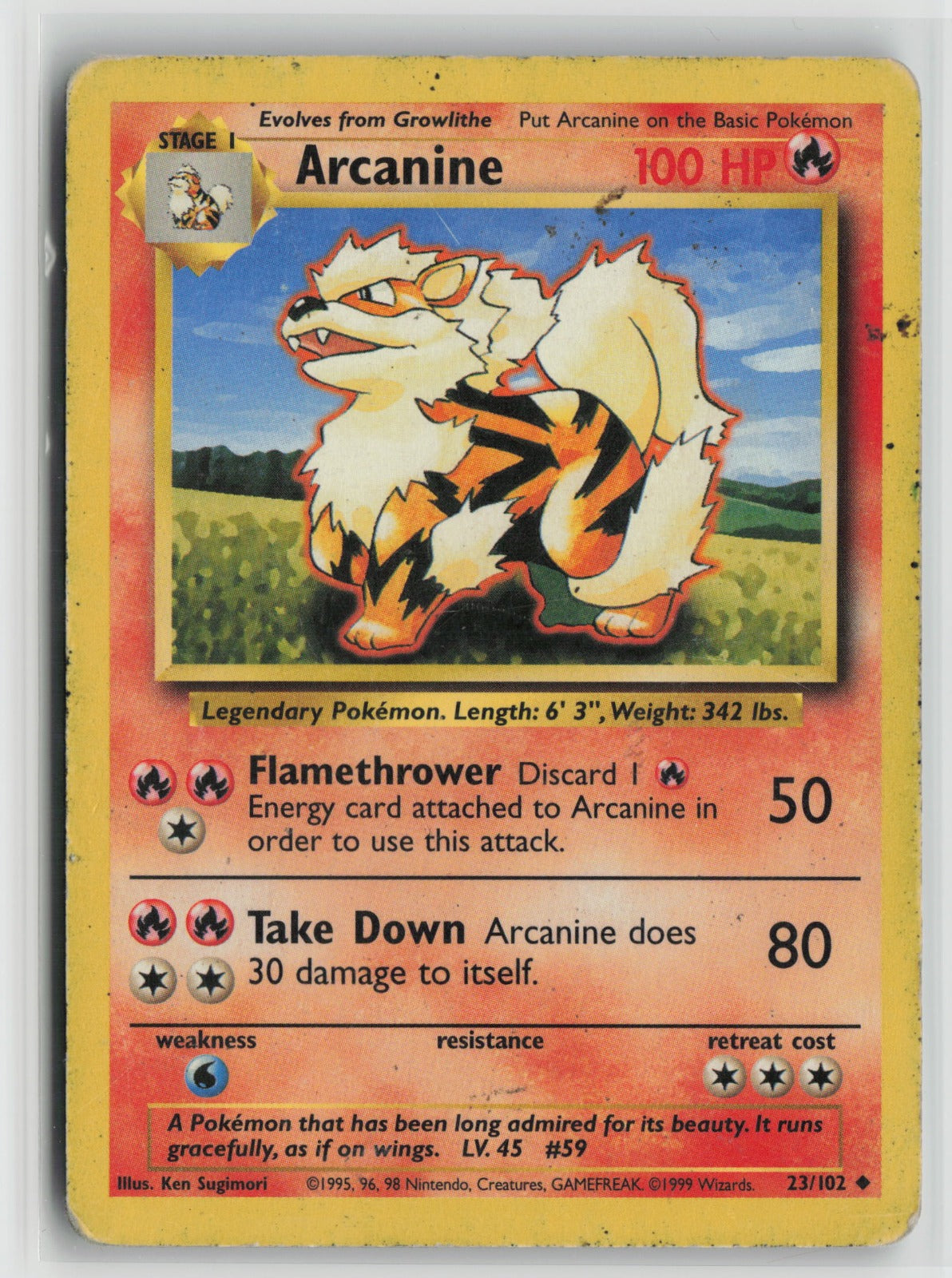 Arcanine Uncommon BS 023/102 DMG