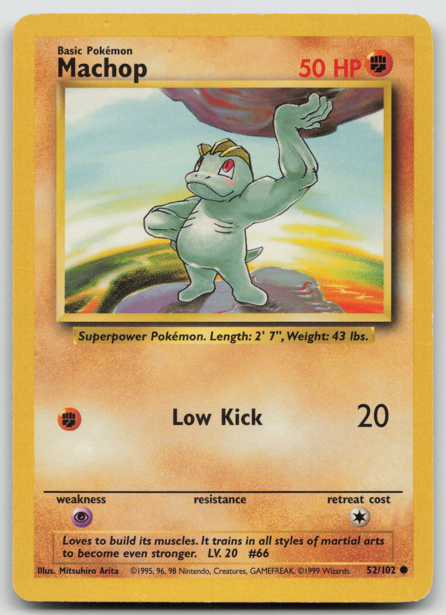 Machop Common Normal BS 052/102 MP