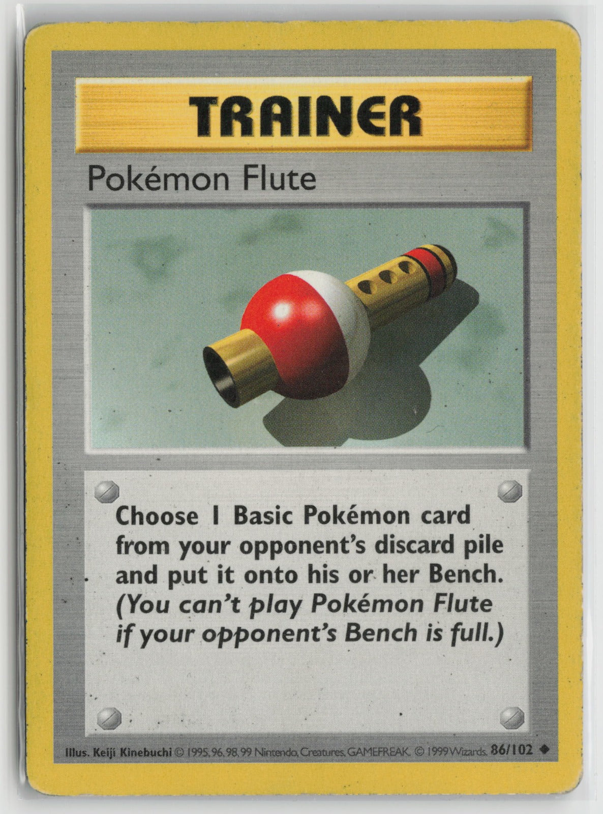 Pokemon Flute Uncommon Unlimited BSS 086/102 HP