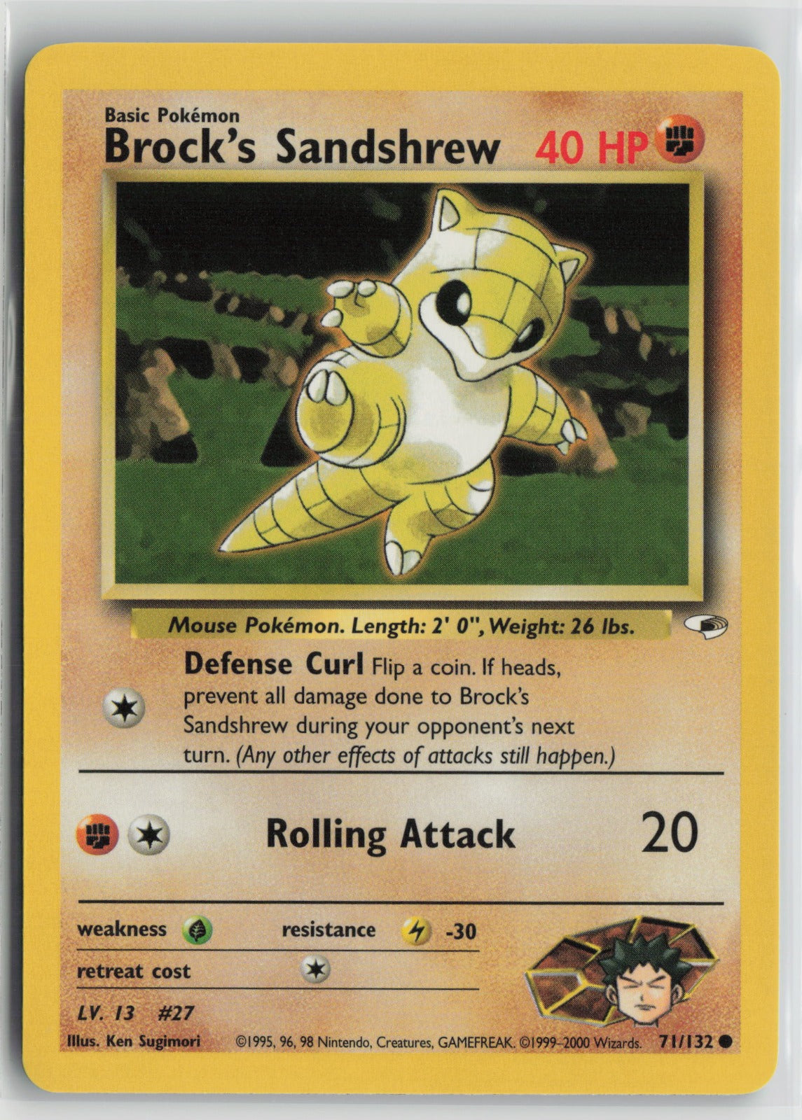 Brock's Sandshrew (71) Common Unlimited G1 071/132 NM