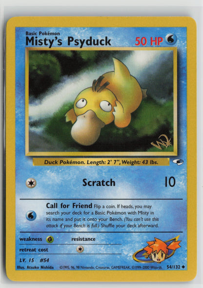 Misty's Psyduck [W Stamped] Promo PR 054/132 NM