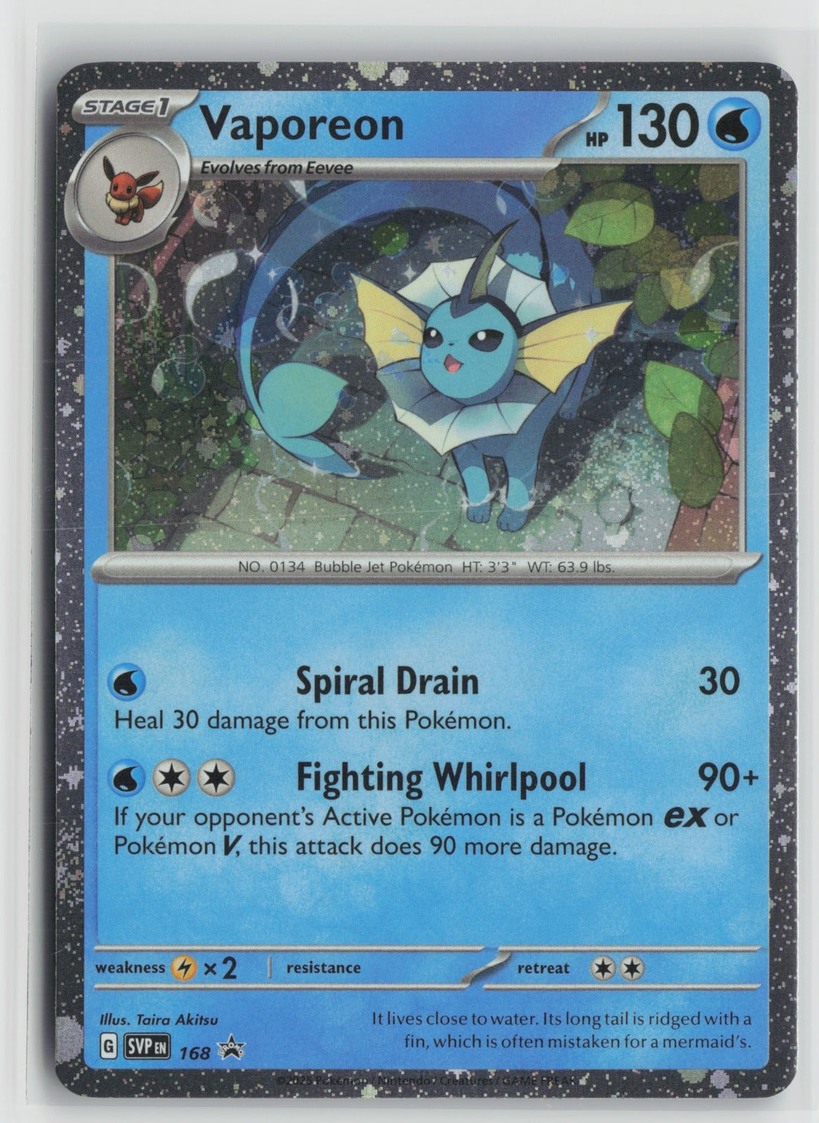 Vaporeon - (Cosmos Holo) Promo Holo SVP 168 NM