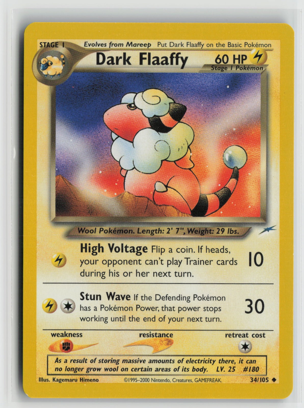 Dark Flaaffy Uncommon Unlimited N4 034/105 LP