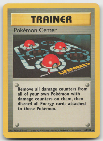 Pokemon Center Uncommon Base Set 085/102 LP